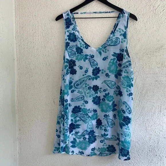 Torrid HighLow Sheer Print Top Size 0X - Picture 1 of 5